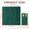 thumbnail image 2 of 100 Pcs Servilletas Desechables con Sensación de Lino y Bolsillos para Cubiertos Incorporados, Servilletas de Papel para Cena para Cuchillo y Tenedor Verde Oscuro, 2 of 6