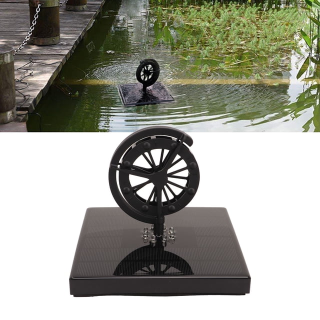 Solar Fountain Pump, Solar Fountain 1200mAh Battery Switch LED Color Light With 8 Nozzles For Outdoors