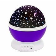 Star Projector Lamp Night Light 360 Degree Romantic Room Rotating Cosmos Star Projuctor,Christmas Decorations Light Lamp Starry Moon Sky Night Projector Kid Bedroom Lamp