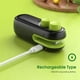 thumbnail image 4 of Mini sellador de bolsas, resellador de bolsas de plástico portátil recargable, máquina de sellado de bolsas al vacío portátil, negro y verde, 4 of 7