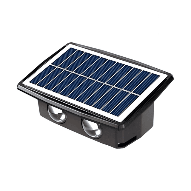 Luz Solar Jardin Lamparas Iluminacion Exterior Arbotante Led Malubero Negro