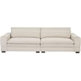 thumbnail image 6 of Tabaray 105" Sectional Couch Sofa, Modern 3 Seat Couch with  Cushion and Inclined Backrest, Comfy Loveseat Sofa Beige Couch for Living Room, Bedroom, Office, Home Sofa Set Beige, 6 of 8