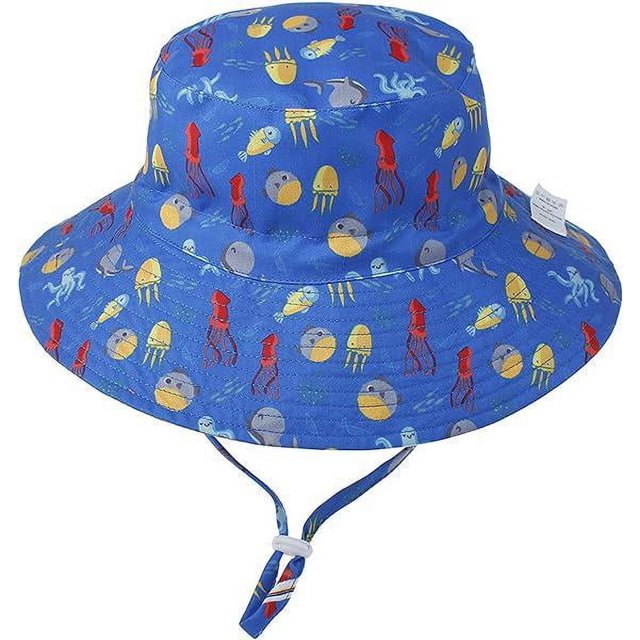Sombrero de sol Vevor para bebé Unisex Gorra de pescador ala ancha 52-54 cm pulpo