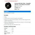thumbnail image 2 of Accessory Belt Idler Pulley - Compatible with 2013 - 2015 Subaru XV Crosstrek 2014, 2 of 2