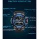 thumbnail image 2 of Reloj Sanda-3133, impermeable, casual, correa militar, color: negro, 2 of 7