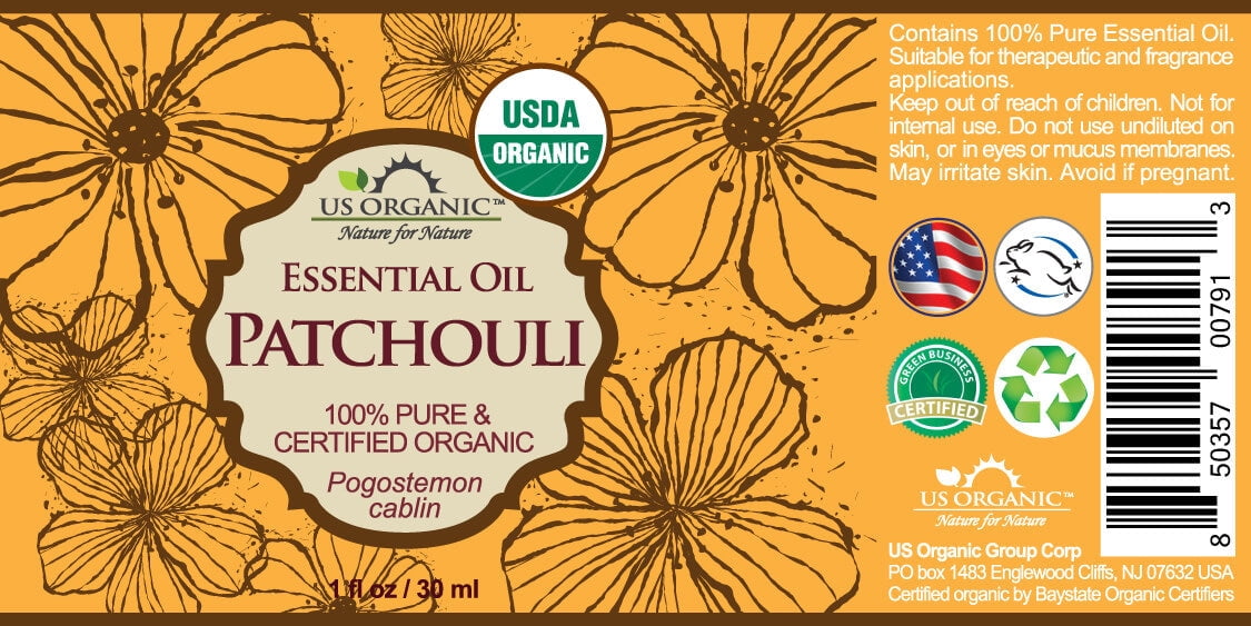 US Organic Patchouli Essential Oil, 100% Pure Certified USDA Organic