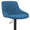 Blue, variant on Armen Living Indoor Anibal Adjustable Height Swivel Gray Faux Leather and Black Metal Bar Stool