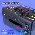 thumbnail image 5 of FIFINE Paquete de equipo de audio para podcast de juegos, juego de mezclador RGB de transmisión con micrófono vocal dinámico XLR, kit de grabación de voz con atenuador de volumen, control individual,, 5 of 5