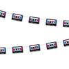 80's Party Supplies - Casette Tape Banner Garland Decorations, 7 Feet Long (2 Pack)