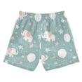 thumbnail image 2 of Elephant Pattern Swim Trunks Quick Dry Beach Pool Board Shorts Lightweight Stylish Print Sizes 2T to XL, 2 of 8