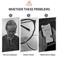 thumbnail image 4 of Reading Glasses, Half Rim Reading Glasses Lightweight Flexible High Definition Spring Hinge Fashionable Rectangular Reading Glasses Unisex For Women Men Elderly, 4 of 8