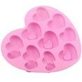 thumbnail image 2 of 1 Pcs Heart Shaped Silicone Cake Pan,9-Cavity Heart Shape Silicones Molds,Valentines Day Heart Shaped Molds,Non-Stick Candy Molds For Baking ,Cake,Candy,Cookies,Soap Making Tool,Diy Tool,Pink, 2 of 6