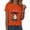 Orange, variant on TOWED22 Women Funny Halloween Funny Ghost Graphic Tee Casual Spooky Print Fall Pumpkin Tops(Red,M)
