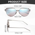 thumbnail image 2 of Sunglasses for Women Men, White Copper & AC Resin Metal Colorful Frog, Ice Blue, 2 of 6