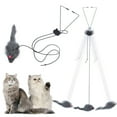 YUEHAO Pet Supplies Automatic Cat Toy With Adjustable Elastic Rope Door