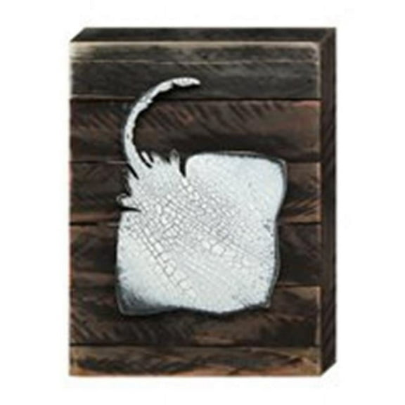 Designocracy 98530-18 Coastal Stingray Art on Board Wall Decor