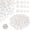 White, variant on Small Round Iridescent Mosaic Tiles, TGY 300g Pieces Multi-Size Mosaic Glass Pieces for DIY Art, Home Decoration, Vases, Mugs, Flower Pots (Mixed Colors)