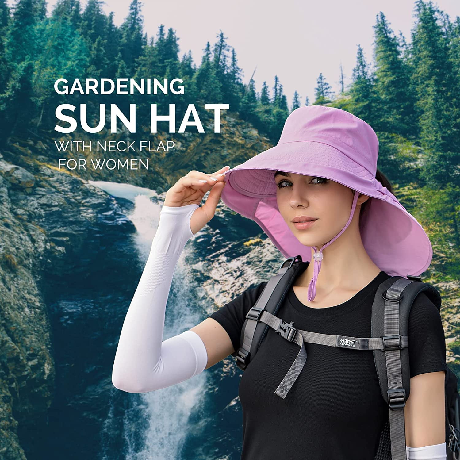 Sun Hats for Women Hiking Fishing Hat Wide Brim Hat with Large Neck Flap  Sun Protection Hats for Men and Women 