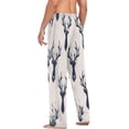 thumbnail image 6 of FREEAMG Deer Head Silhouettes Pajama Pants for Men, Men's Separate Bottoms, Pure Cotton Comfortable Lounge Pants?439?, 6 of 7