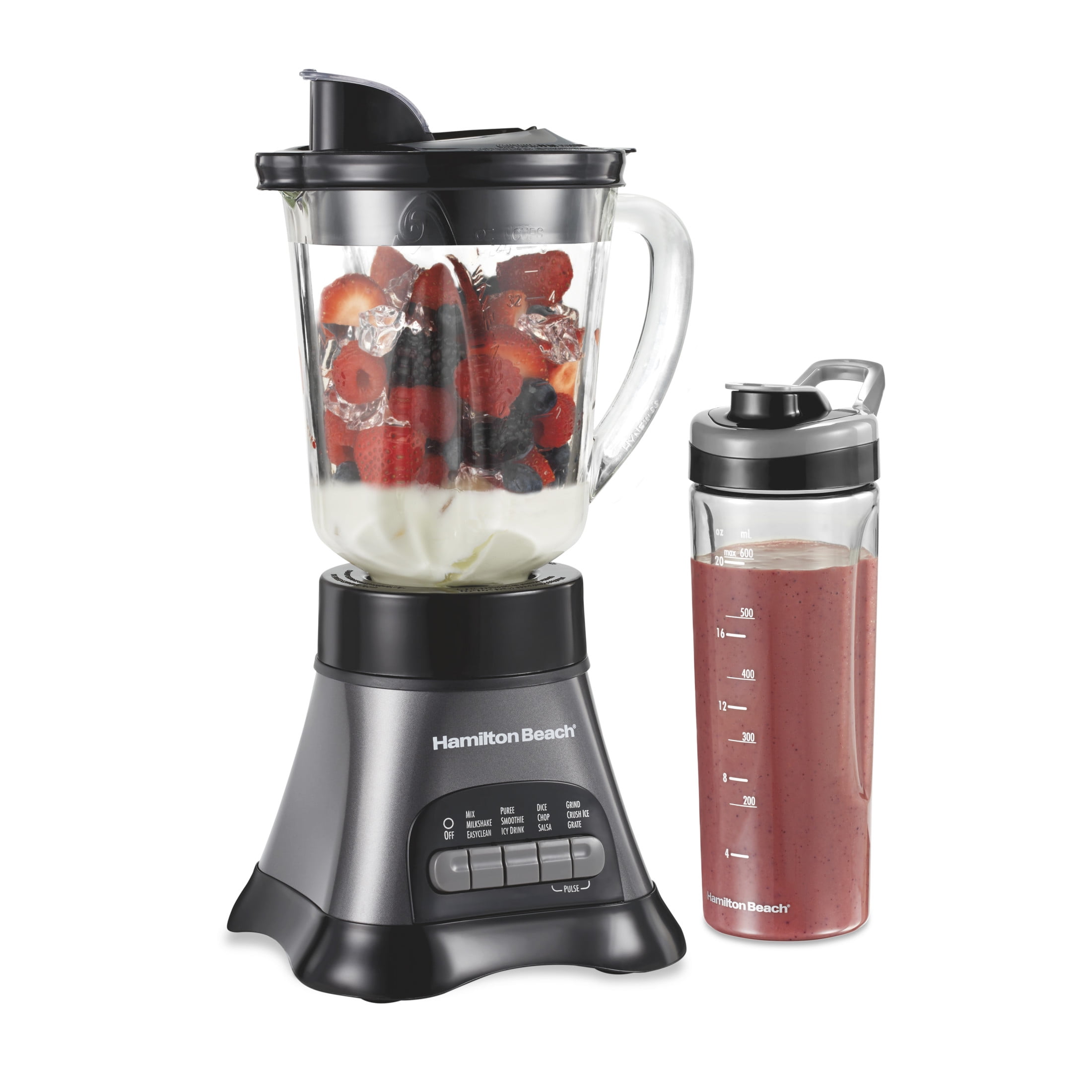 Hamilton Beach Quiet Smoothie Blender for Kitchen, 40 oz Jar for