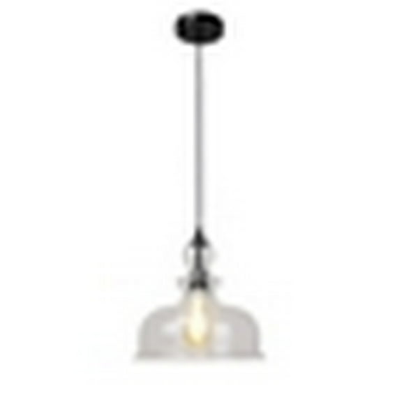 CHLOE Lighting TILIAN Transitional 1 Light Matt Black Ceiling Pendant 12" Wide