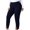 Dark Blue, variant on Xinsrenus Women's Oversized Elastic Waist Split Hem Capri Leggings Stretchy Slim Fit Yoga Pants Casual Daily Sports Gym Bottoms