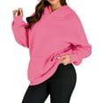 thumbnail image 3 of Fantaslook Hoodies for Women Oversized Fleece Sweatshirts Long Sleeve Pullover Tops Fall Outfits with Pocket, 3 of 10