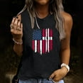 thumbnail image 2 of IROINNID Women's Round Neckline T-Shirt Sleeveless 4th Of July Summer Casual Loose Tops, 2 of 5