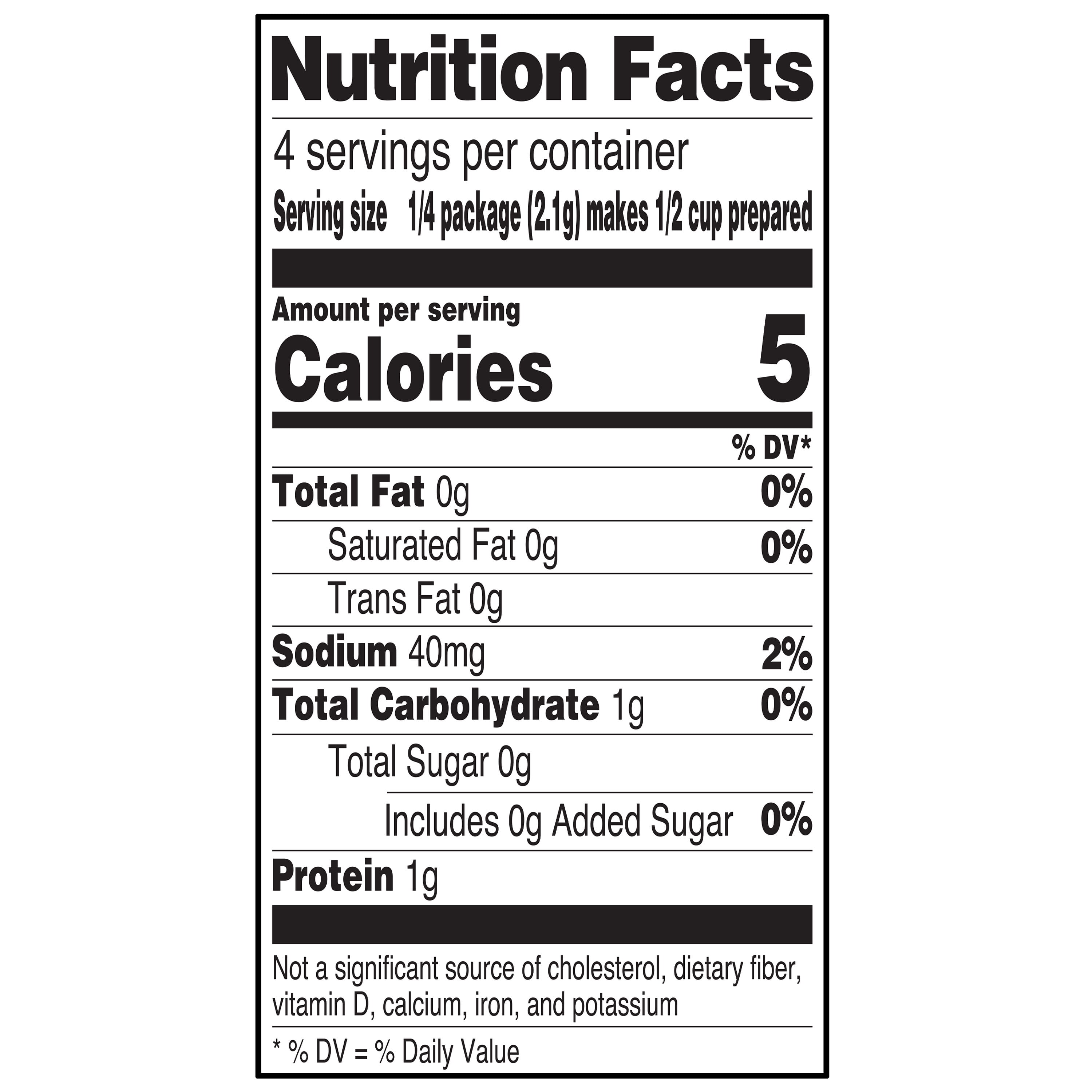 (6 pack) Great Value Sugar Free Orange Gelatin, 0.3 oz