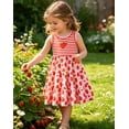 thumbnail image 4 of Aideaone Toddler Girls Dresses Sleeveless Tiered Sundress Kids Cute Print Twirly Swing Summer Dress Casual Sun Dress for Little Girls 4-7T, 4 of 6