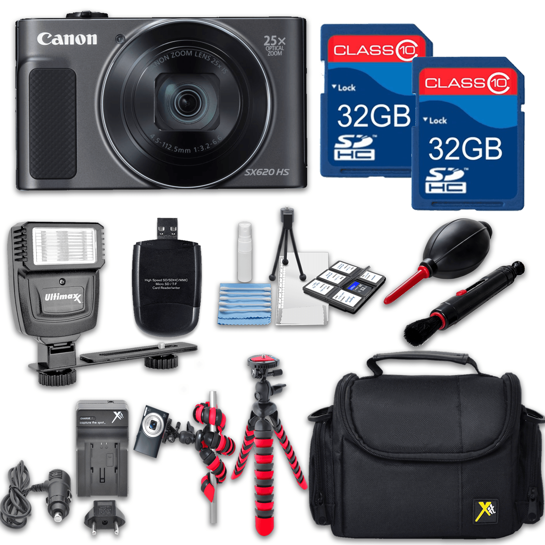 Canon Powershot SX620 (Black) HS Point and Shoot Digital Camera, W