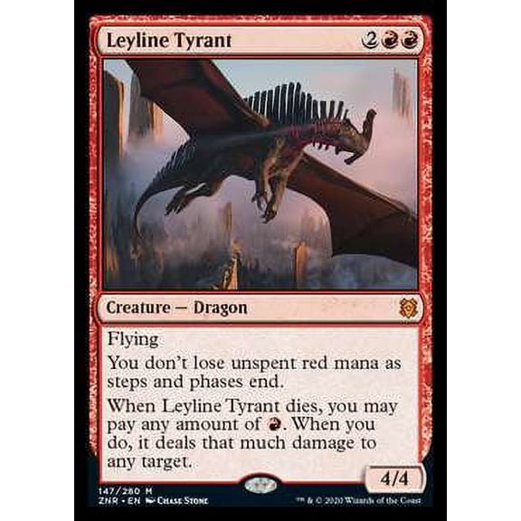 MtG Zendikar Rising Mythic Rare Leyline Tyrant #147