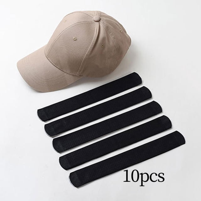 Sombrero Sudor Liner shamjiam Relleno Reductor de tamaño Almohadillas para el sudor 10x negra