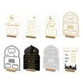 thumbnail image 6 of Lierteer Reusable Acrylic Ramadan Calendar Board Wooden Base Iftaar Countdown Ornament BTU216A, 6 of 6