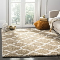 SAFAVIEH New York Shag SG168A Dark Beige / Ivory Rug