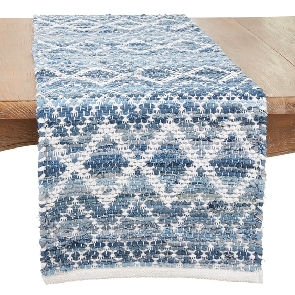 Saro Lifestyle Ethnic Charm Diamond Chindi Table Runner