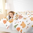 thumbnail image 3 of Erosebridal Brown Capybara Twin Comforter Sets,Cute Rodent Animals Bohemian Rainbow Bedding Set For Kids Teens Reversible 2pcs, 3 of 7