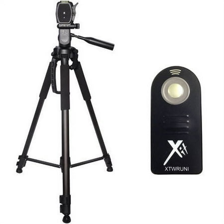 XIT 72 Tripod + Wireless Remote for Nikon D3300 D3100 D5300 D5500 D7200 SLR