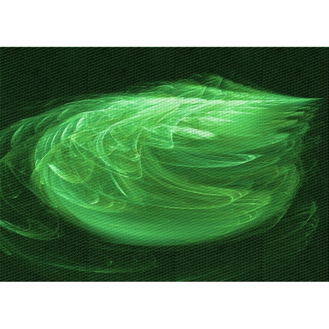 Ahgly Tapis Rectangulaire Lavable en Machine Intérieur Transitionnel Vert Forêt Foncé, 3 Pieds x 5 Pieds