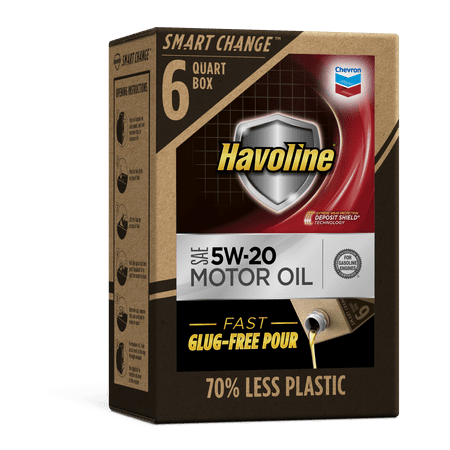 Havoline SMART CHANGE® Motor Oil 5W-20, 6qt