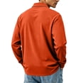 thumbnail image 6 of LWavelet Men's Long Sleeve Polo Shirts with Chest Pocket Relaxed Fit Breathable Business Casual Golf Shirts for Men, 6 of 7