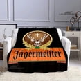 thumbnail image 3 of Jaegermeister-Manta con logotipo impreso de Alemania, mantiene el calor, mantas hermosas, manta suave y cómoda, regalos de cumpleaños, 3 of 4
