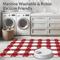 thumbnail image 5 of ODIKA 2'x3' Machine Washable Non-Slip Area Rug, Buffalo Checkered Farmhouse Lattice Holiday Hearth Accent High Traffic Rug, Red, 506394, 5 of 5