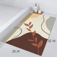 thumbnail image 4 of Mid Century Modern Diatomaceous Earth Bath Mat - Abstract Boho Rubber Non Slip Quick Dry Super Absorbent Washable Aesthetic Art Bathroom Rugs Fit Under Door（Rectangle,32×20 inch）, 4 of 5