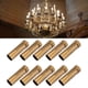 thumbnail image 5 of Fondas para candelabros fondas para velas de araña, fondas de goteo para velas tipos de cubiertas de pláshico base de candelabro cera fundida efecto vintage de manga de, 5 of 7