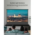 thumbnail image 3 of S Electric Tension Floor Screen With Obsidian Long Throw ALR (Ambient Light Rejecting Material)【Recommended For Normal/Standard/Long Throw Projector Use】, 3 of 6