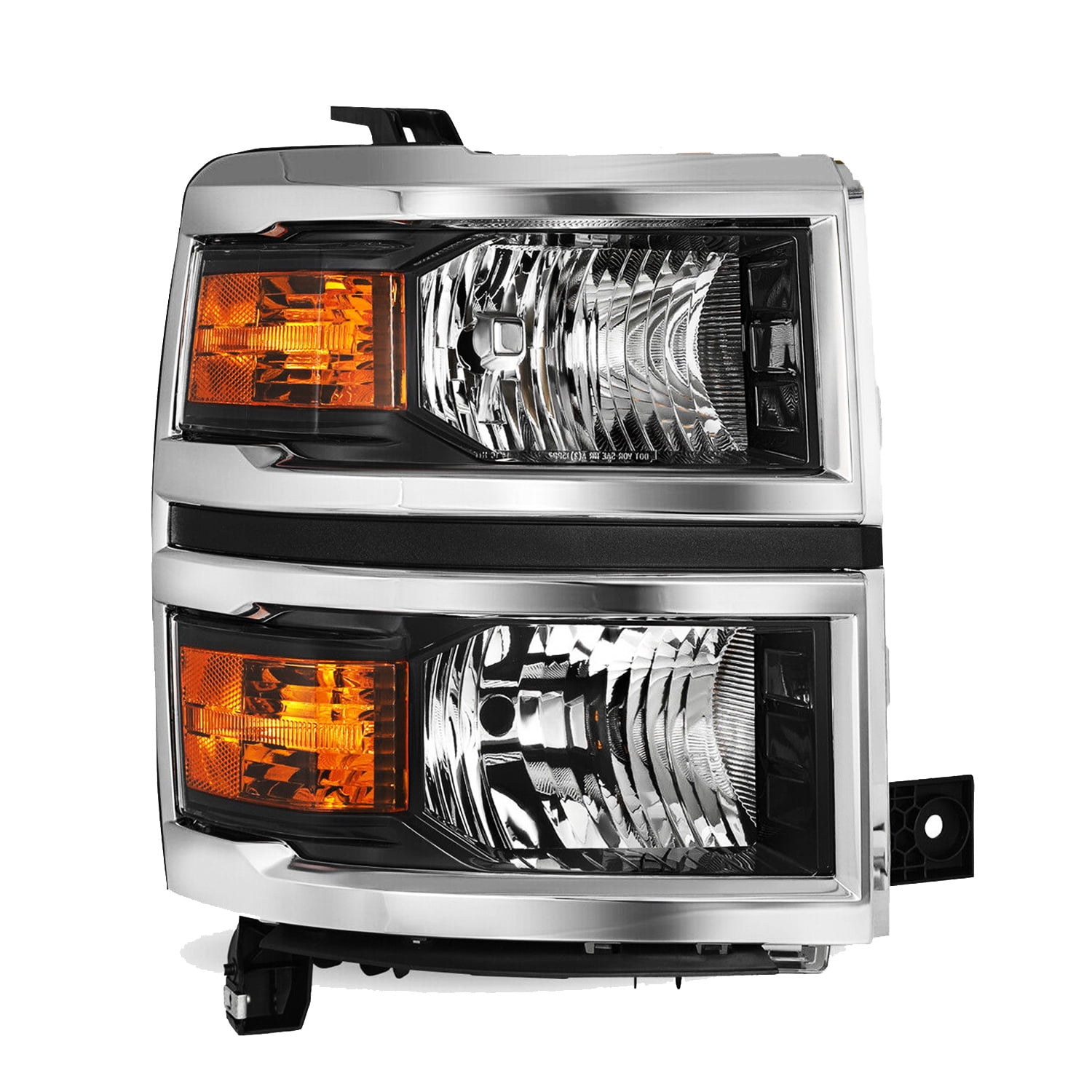 Passenger Right Side Chrome Headlight For 2014-2015 Chevy Silverado 1500 14-15