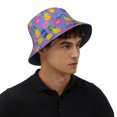 thumbnail image 6 of Bucket Hat for Men Women, Cute Pineapple Flamingo Lemon Breathable Sun Hat Summer Beach Hats, Fun Womens Mens Bucket Hat for Travel Outdoor Vacation Fishing Hiking Sports, 6 of 6