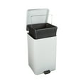 thumbnail image 6 of McKesson Trash Can - White Steel Garbage Bin with Step-On Pedal, 8 gal, 1 Ct, 6 of 10
