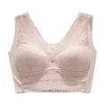 thumbnail image 5 of Women's+Sports+Bras Pullover Bra Feature V-Neck Demi & Balconette Bra Style W-1394 Beige XXL, 5 of 8